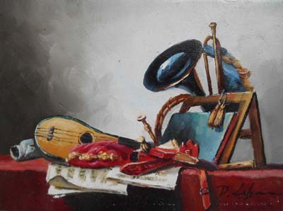 109-T1 | 12cm x 18 cm | instruments de musique 